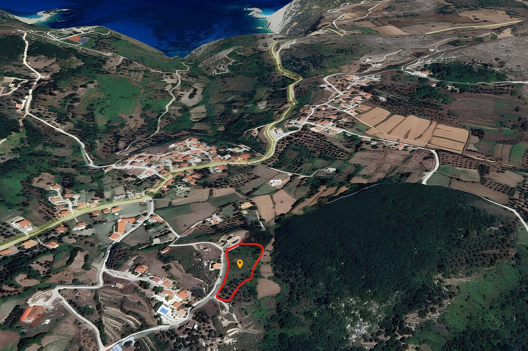 plot with large facade in Agia Thekli - property id 3363